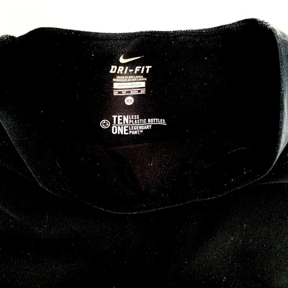 Nike Dri-Fit Black athletic capri pants Polyester/spandex Size : XS - Picture 5 of 6